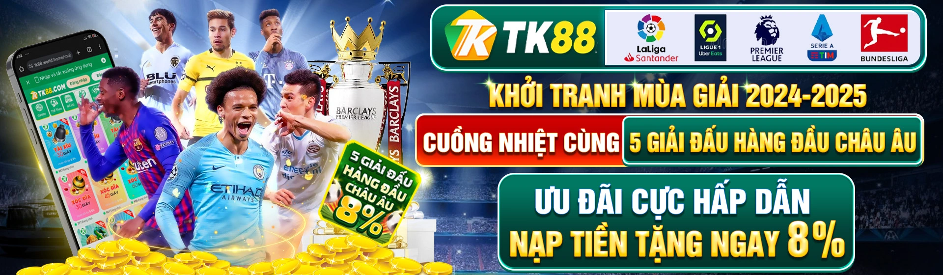 Chuyên mục và dịch vụ di động của Tk88